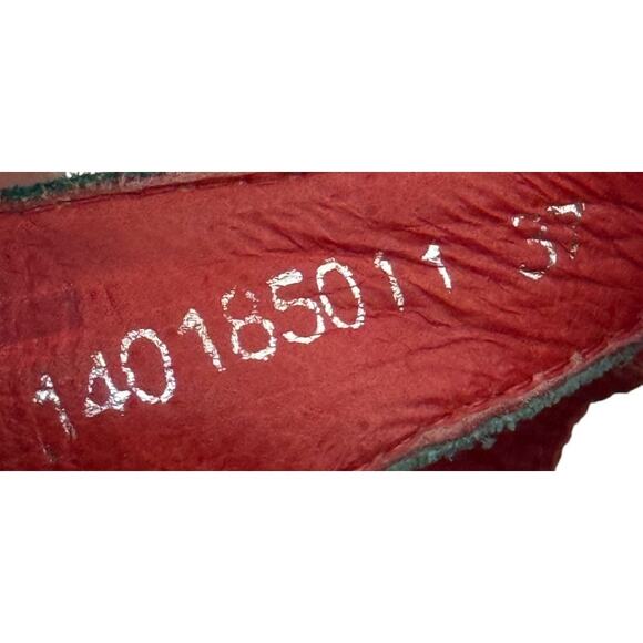 Not For Sale Fly London Sandals‎ Women 37 US 6 Blue Leather Kitten Heel Slip - Picture 9 of 9